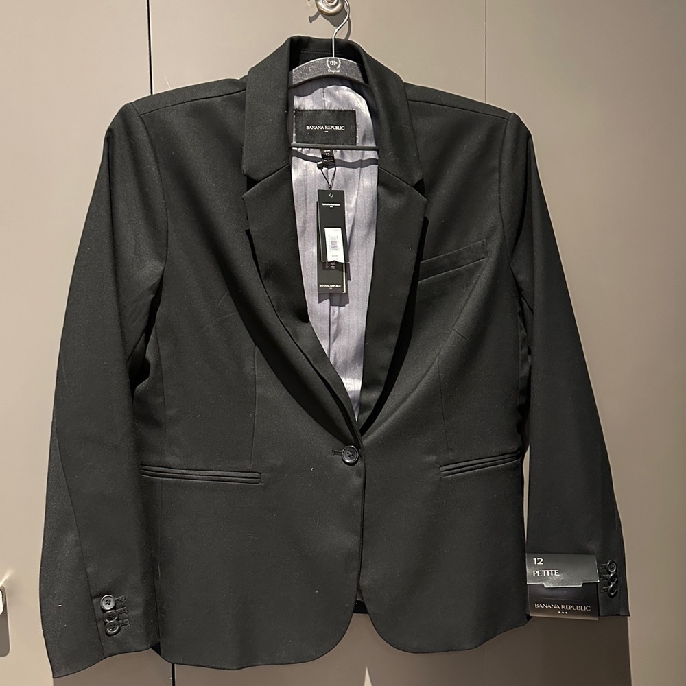 NWT Black Banana Republic Blazer 12 Petite